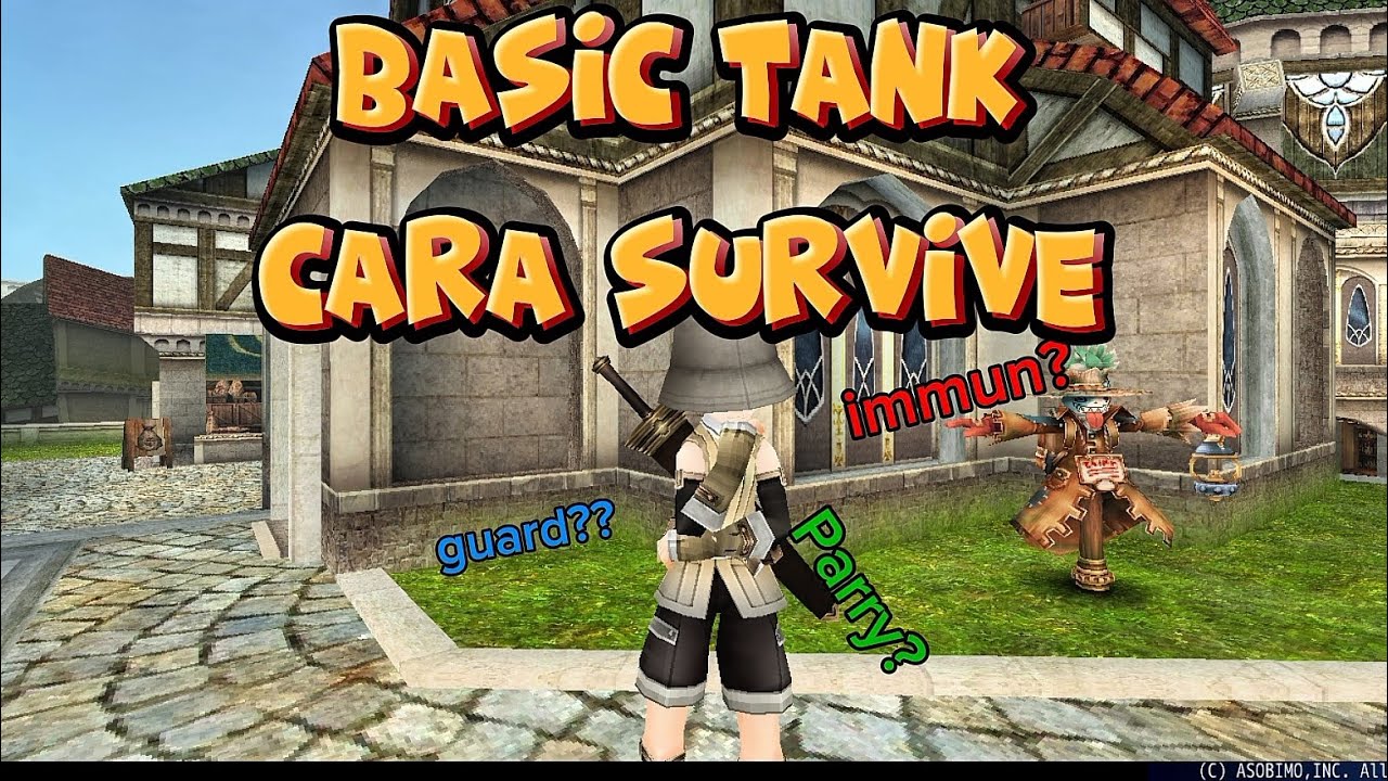 Basic tank ,cara survive.Toram online