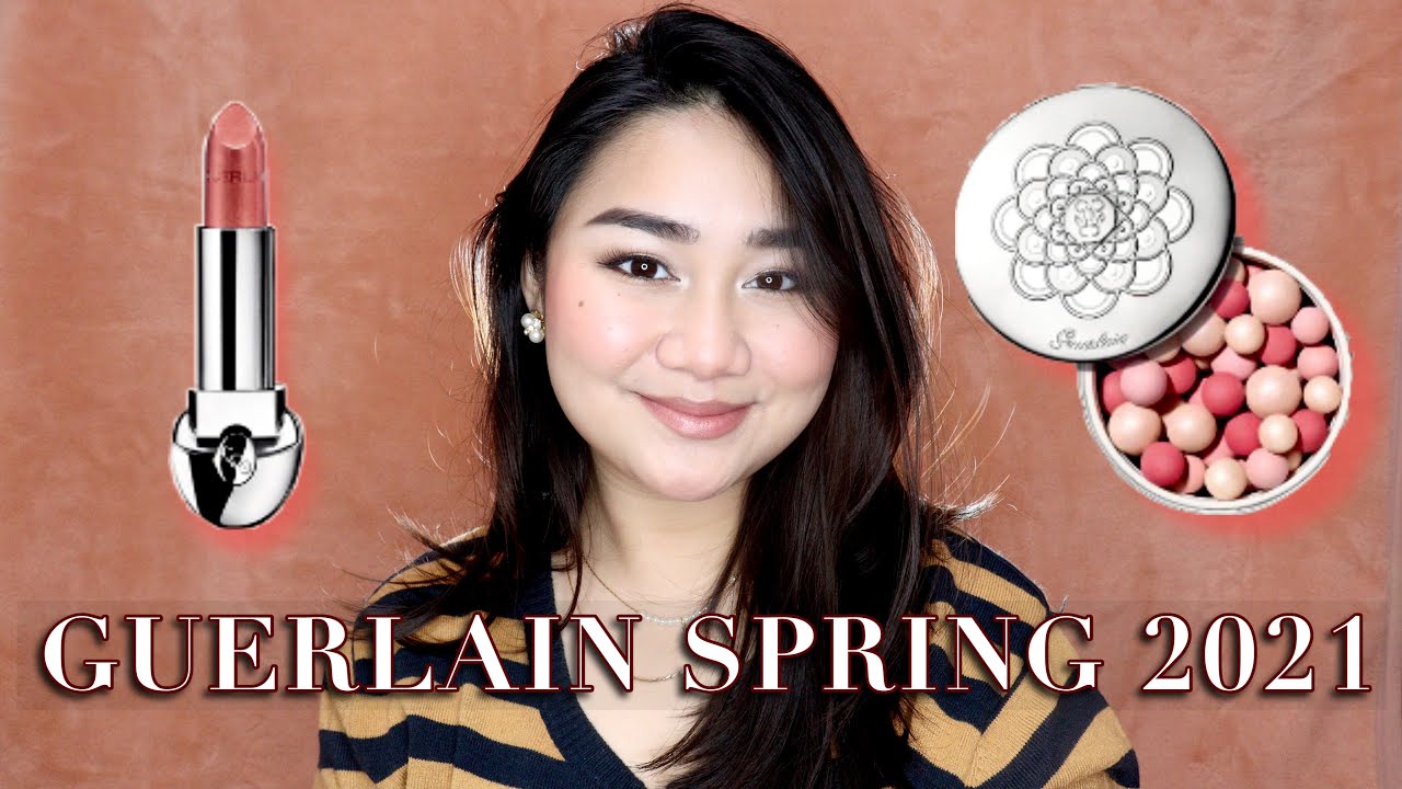 GUERLAIN PEARL GLOW SPRING 2021 ( Meteorites PINK PEARL and Rouge G lipstick 76 PINK PEACH )