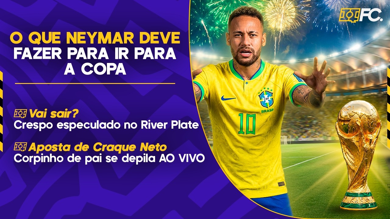VOCÊ CONVOCARIA NEYMAR PRA COPA HOJE? RIVER PLATE DE OLHO EM CRESPO; CORPO PAGA APOSTA - QUEBRADA FC