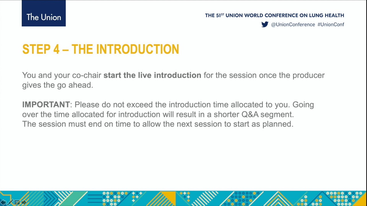 Chairpersons Tutorial video