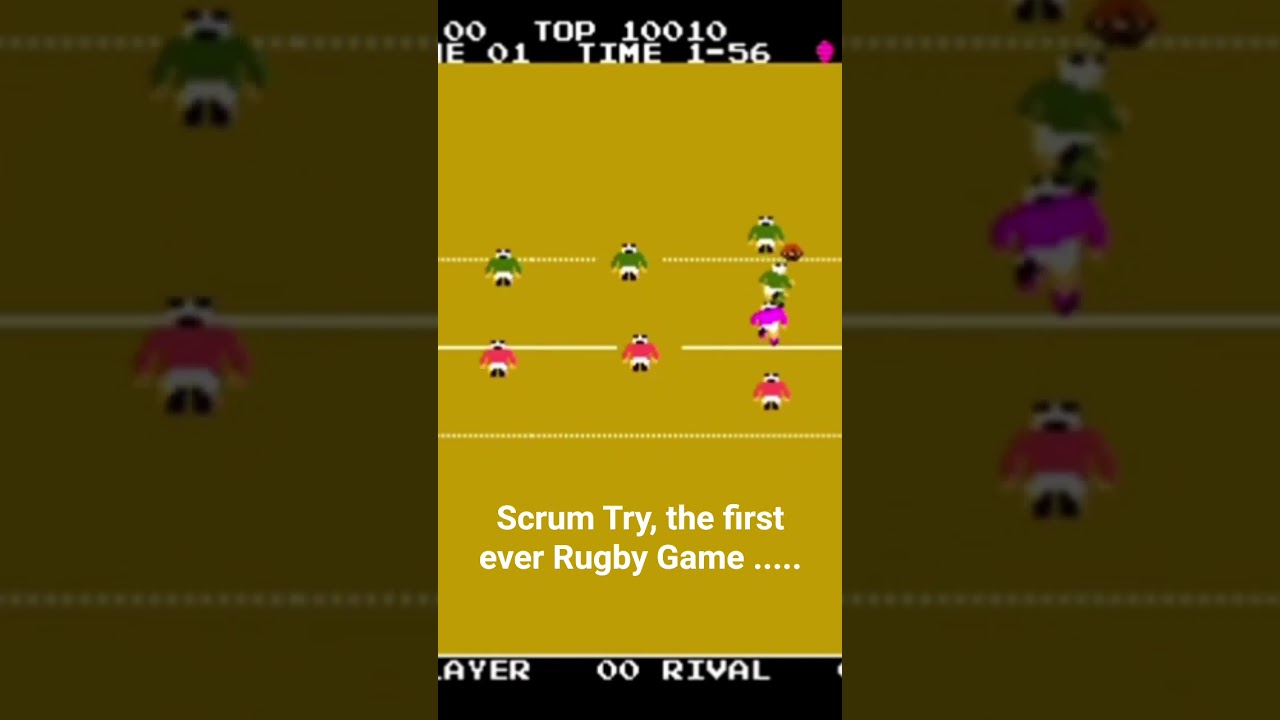 The first ever Rugby Game, Scrum Try ..... 