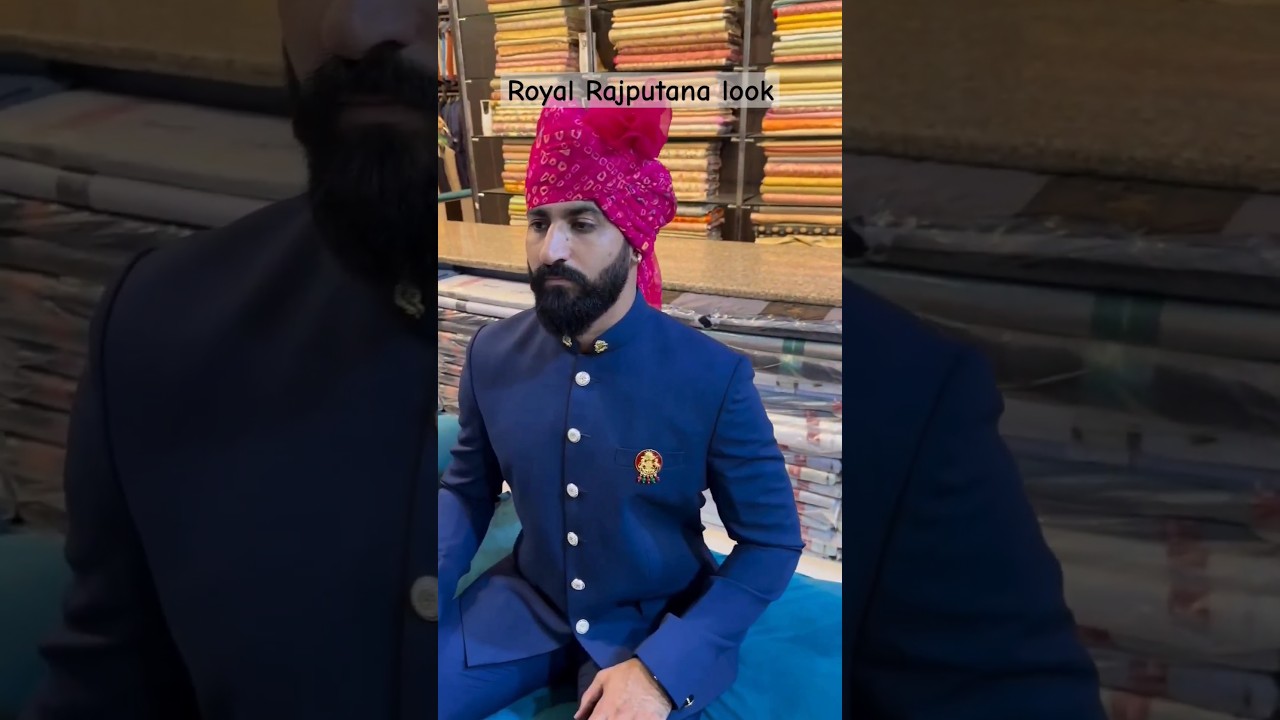 Royal Rajputana look #jodhpuri #jodhpurisuit #jodhpurisafa #rajputana #rajputiweddings #turban #safa