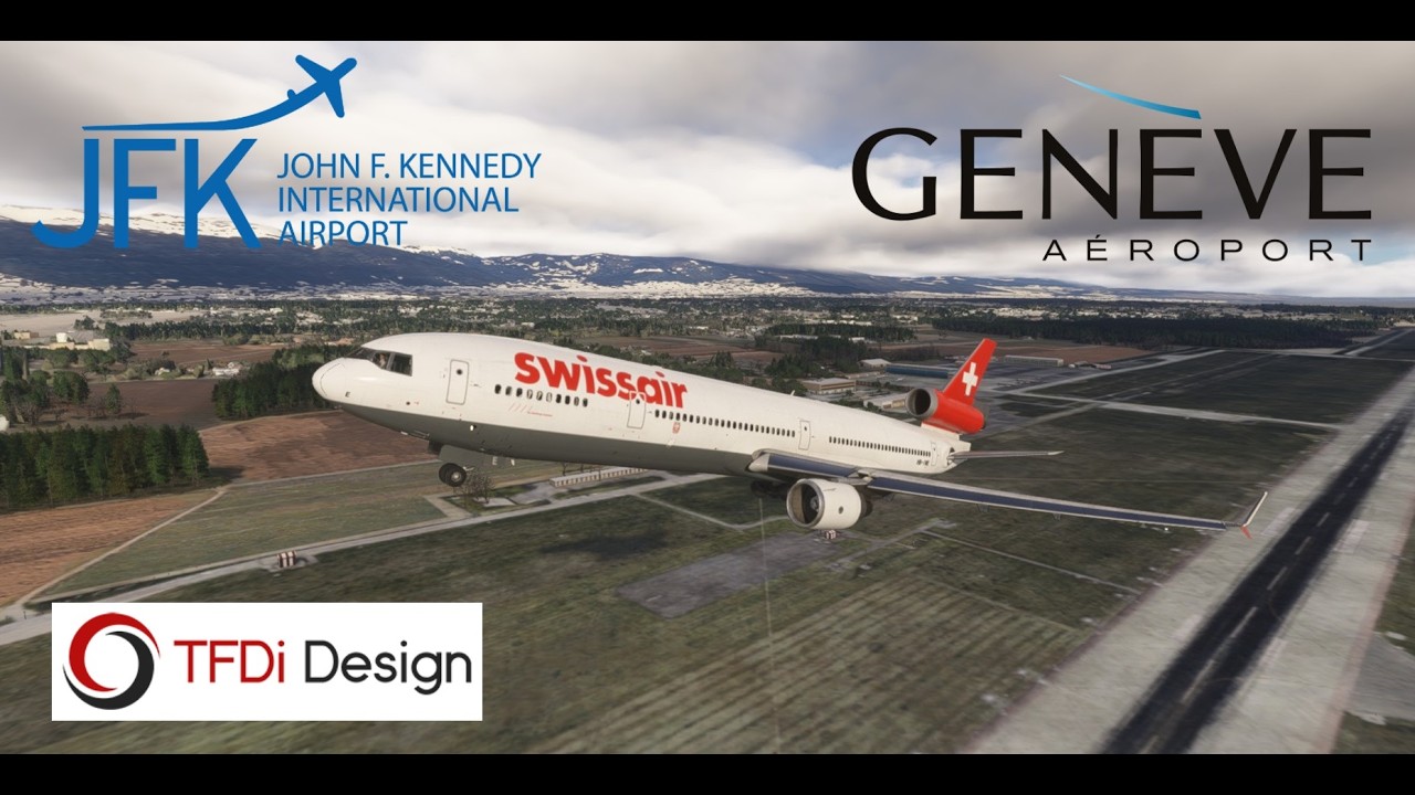 First Long Haul in the NEW TFDI MD-11 | MSFS 2024 | LSGG-KJFK | Part I
