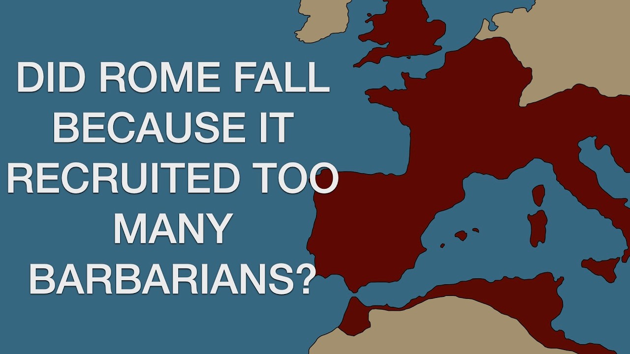Did the Roman Empire fall because it recruited too many barbarians into the military?