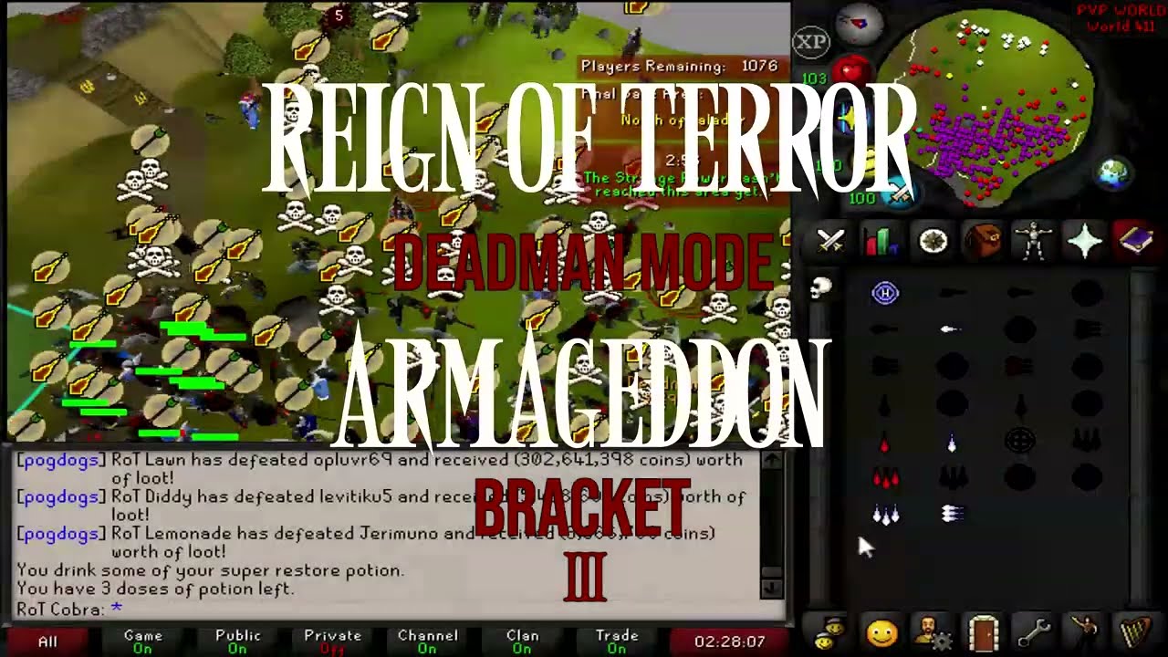 Reign of Terror Sweeps Bracket 3 and 5 in DMM Armageddon
