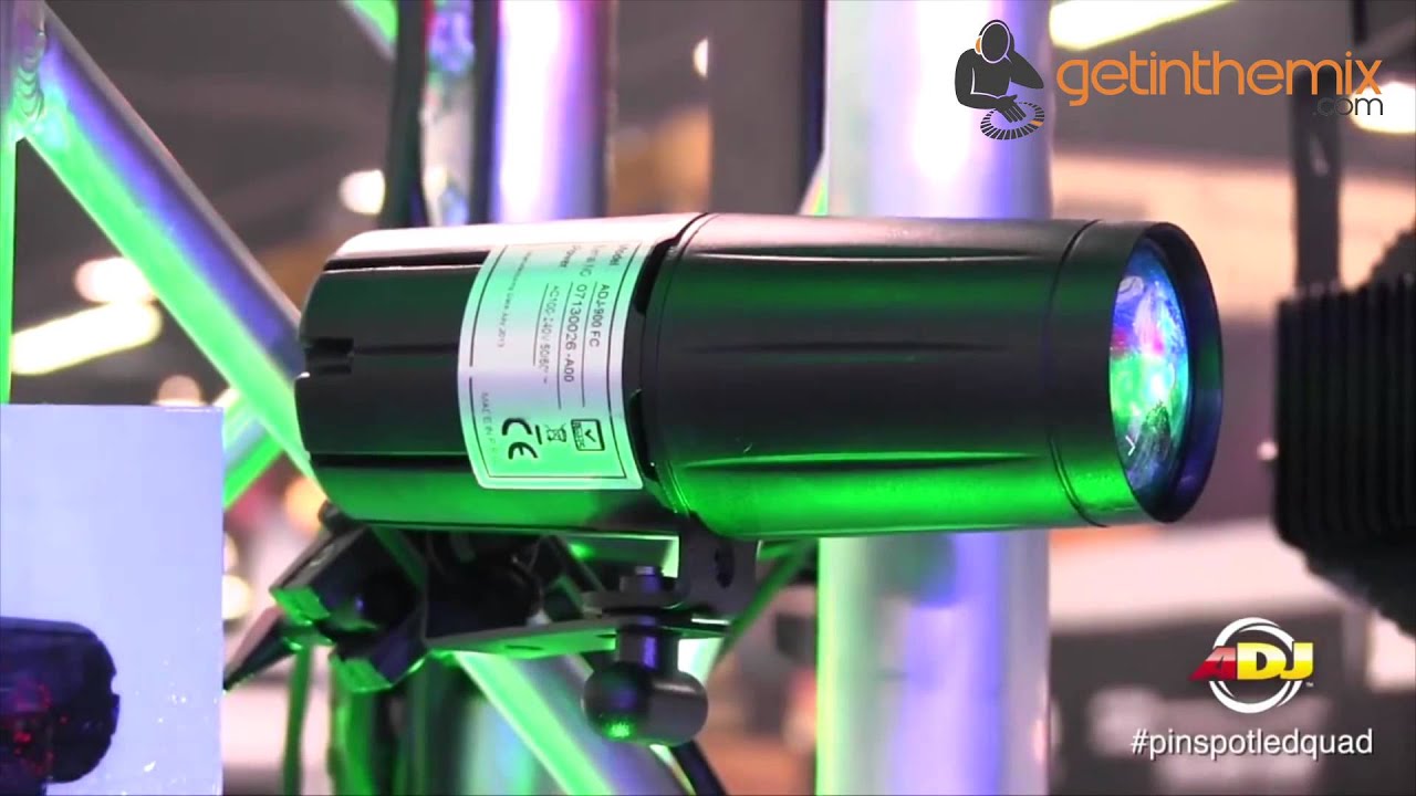 American DJ Pinspot LED Quad DJ Light