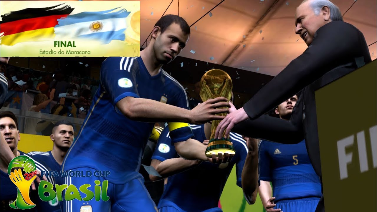 ［FIFA14］Simulando World Cup Brasil 2014 Final Alemania vs Argentina Gameplay sin comentarios