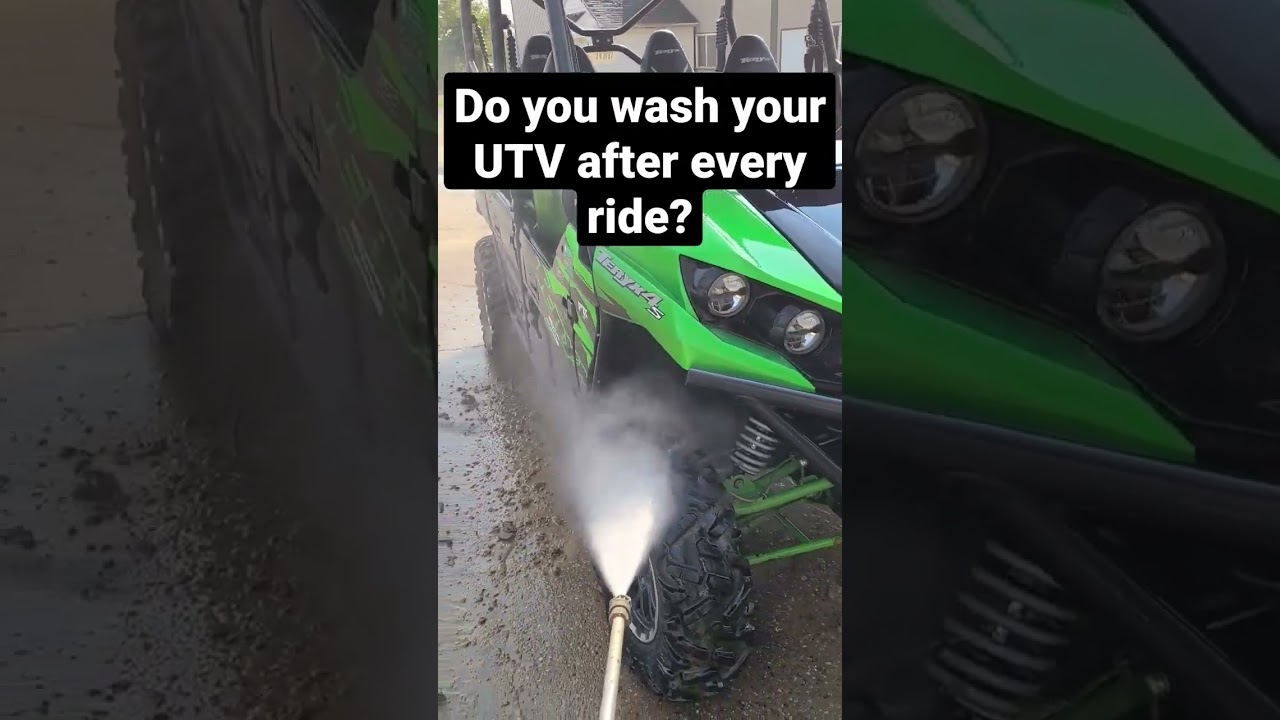 How often do you wash your UTV? 