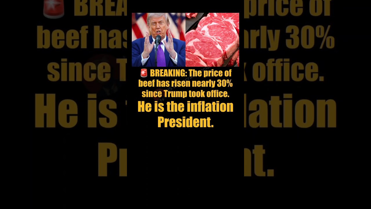 BREAKING: Beef Prices Rise as Trump Faces New Inflation Criticism