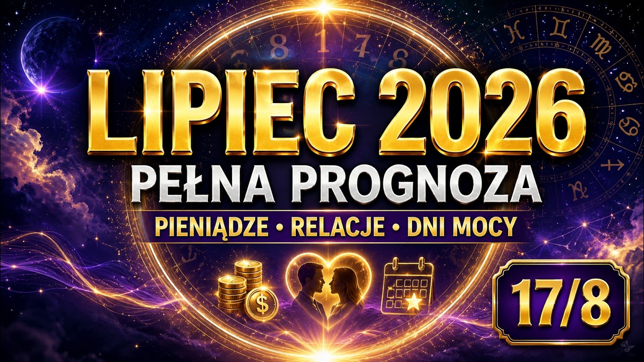 🔥 LIPIEC 2026. PEŁNA PROGNOZA MIESIĄCA | Pieniądze, relacje, trudne daty i dni mocy