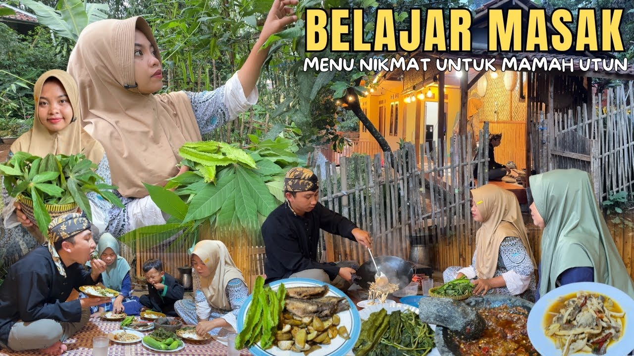KEHIDUPANKU DIDESA | METIK LALABAN DIMASAKIN TUMIS JAMUR TIRAM SAMA SUAMI