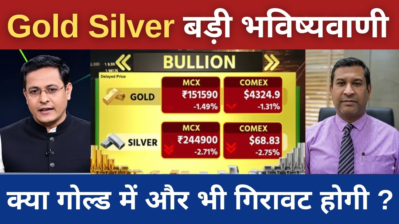 Gold Silver Latest News | Fed के फैसले के बाद Gold में और गिरावट आएगी? Silver में कितनी गिरावट आएगी?