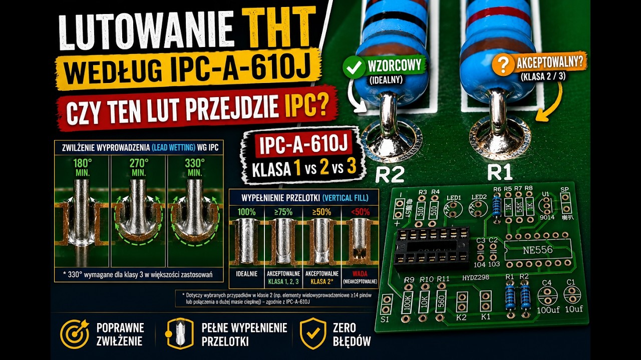Lutowanie THT zgodnie z IPC-A-610J I Kompletny poradnik.