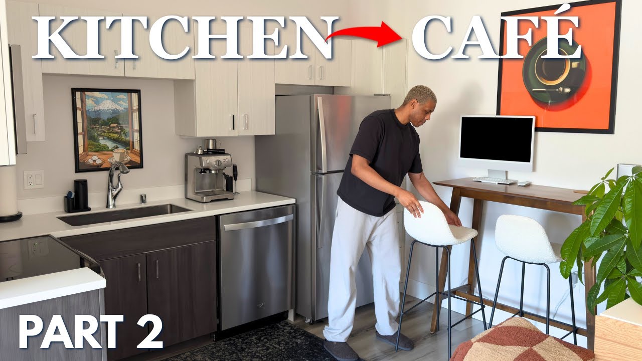 Cozy Studio Apartment Kitchen | Transformed My Kitchen into a Caf&eacute;: Part 2