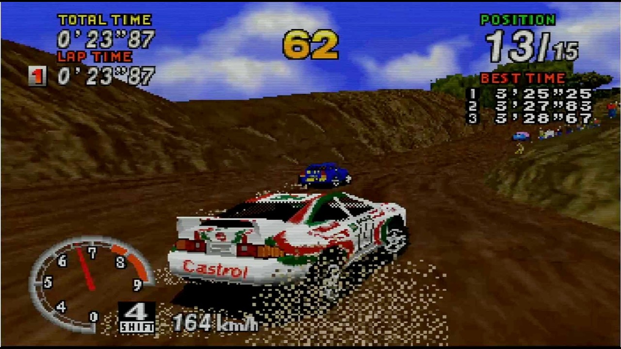 Sega Rally Championship 1995: The King of Saturn Racing! (Original Hardware Gameplay) Speedrun