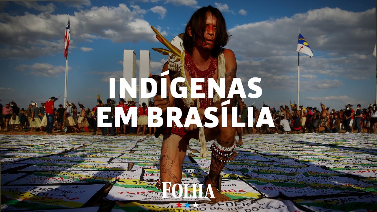 Milhares de indígenas fazem vigília em Brasília contra o marco temporal