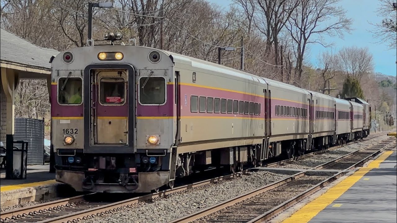 MBTA Commuter Rail on the Newburyport/Rockport Line - April 2024