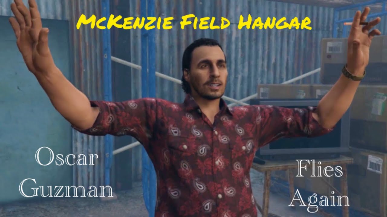 GTA Online &ndash; Oscar Guzman Flies Again Intro Cutscene (McKenzie Field Hangar)