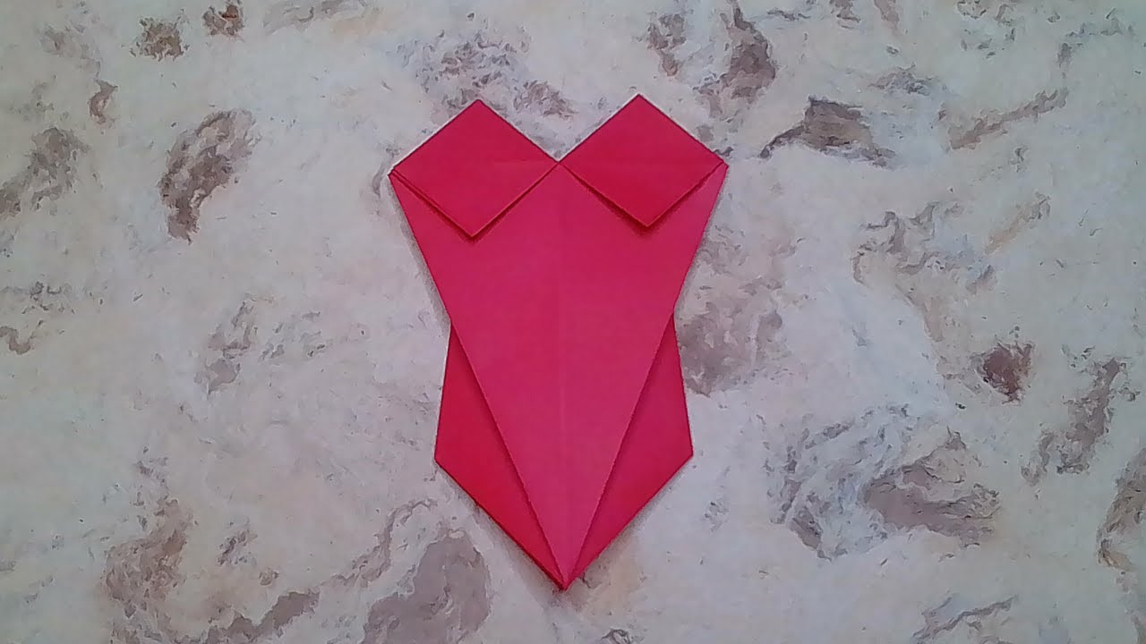 Cómo hacer un TRAJE DE BAÑO de papel ✅  | Origami PASO A PASO