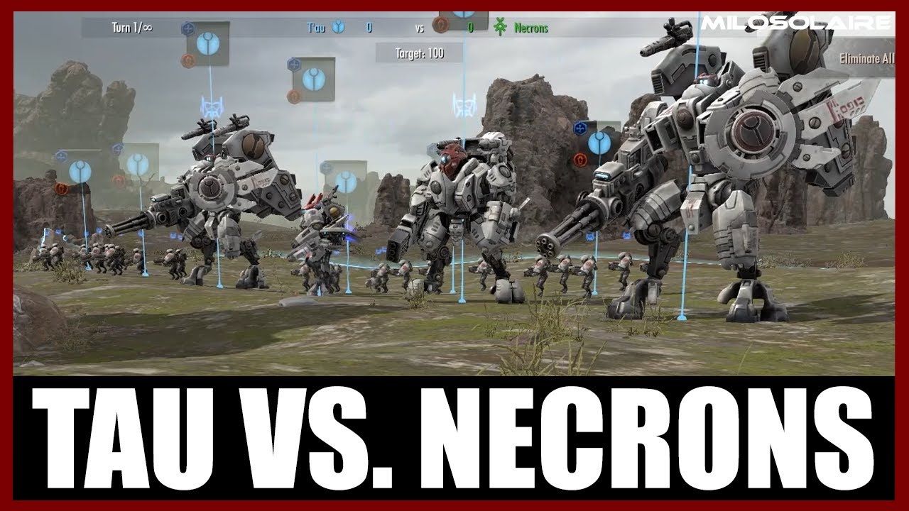 Tau [1550] vs. Necrons [1550] | Planetary Supremacy | Warhammer 40K Battlesector