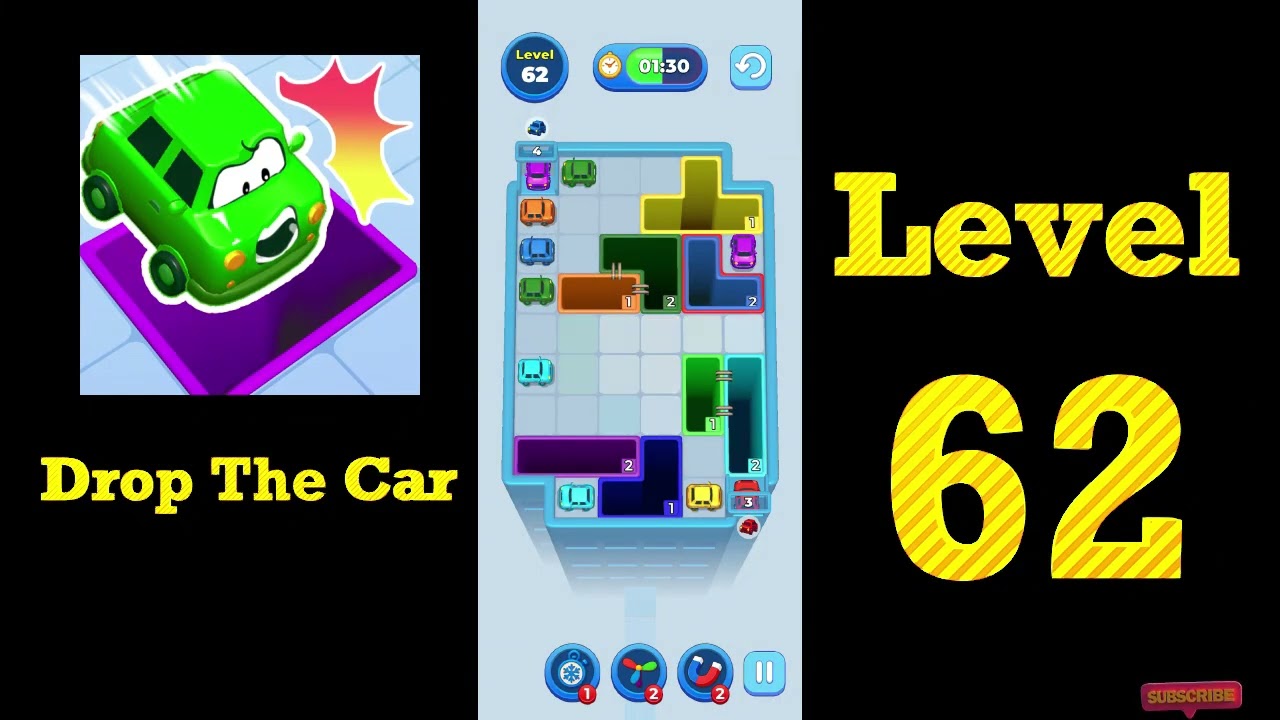 Drop The Car Level 62 Walkthrough 🚗🧩 | Color Drop Puzzle Game Solution | Mini Boss