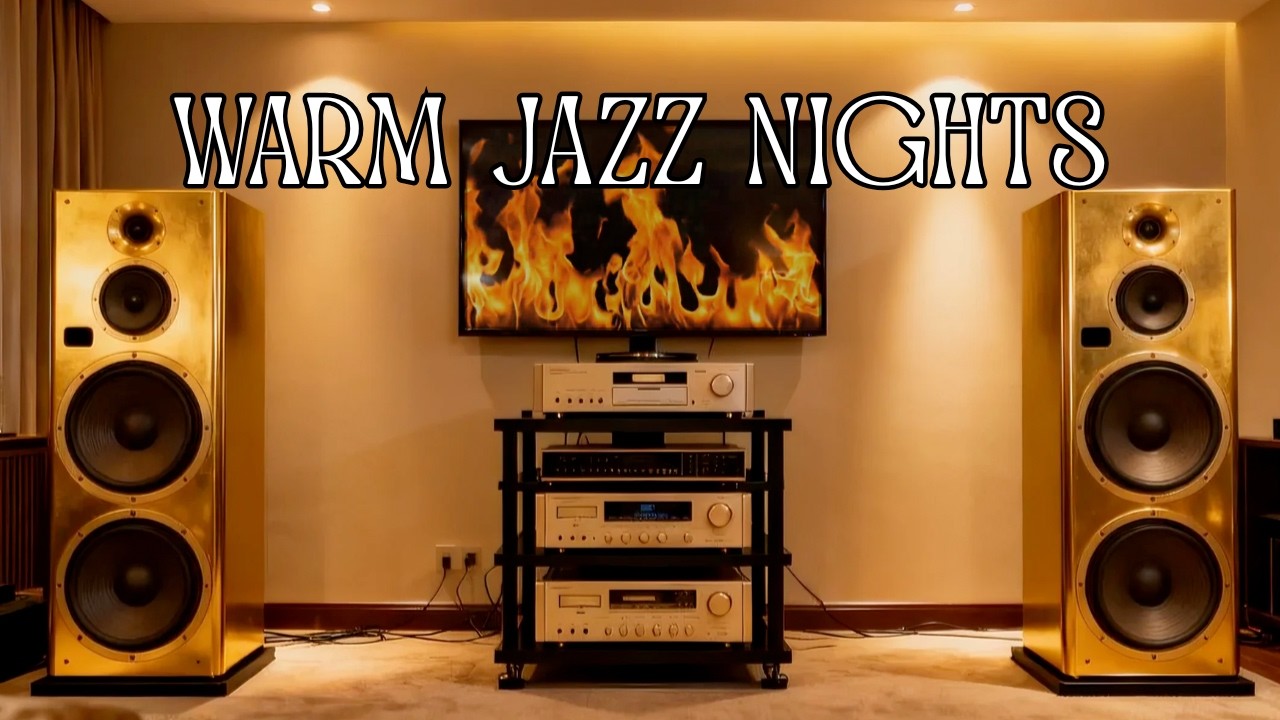 Where Warmth Meets Pure Vibes | Fireplace Jazz Relaxing Music