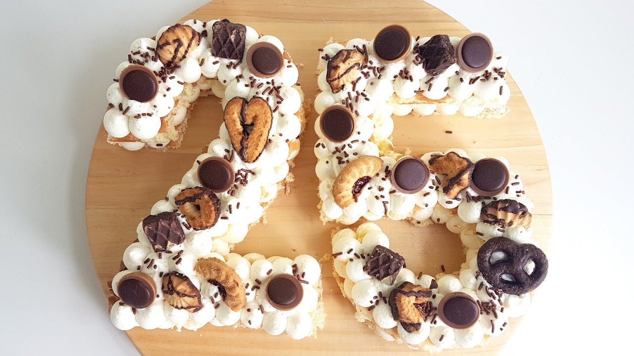 Zahlentorte / Buchstabentorte / Trendtorte 2018 / Number cake