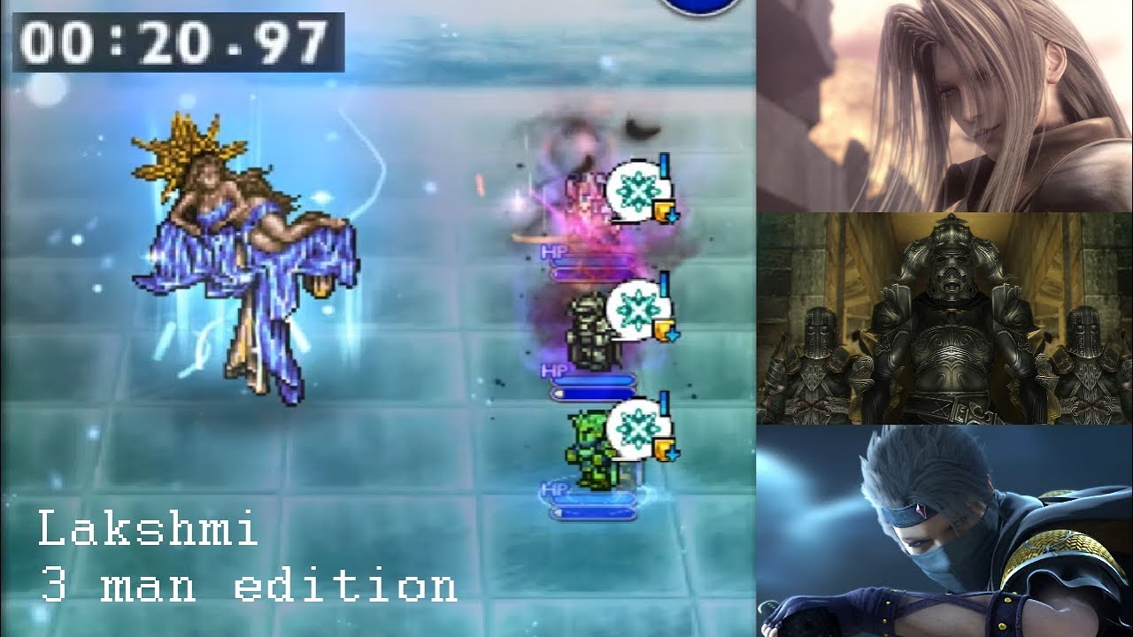 FFRK Magicite 5* Lakshmi but only 3 characters (20.97s)