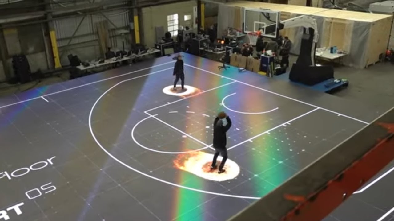 Take a look at the LED court being used at NBA All-Star 2024