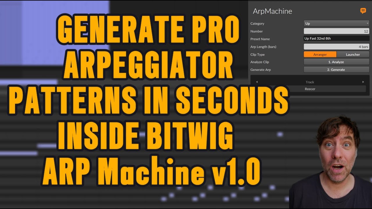 Generate Pro Arpeggiator Patterns in Seconds inside Bitwig Studio! | ARP Machine Script