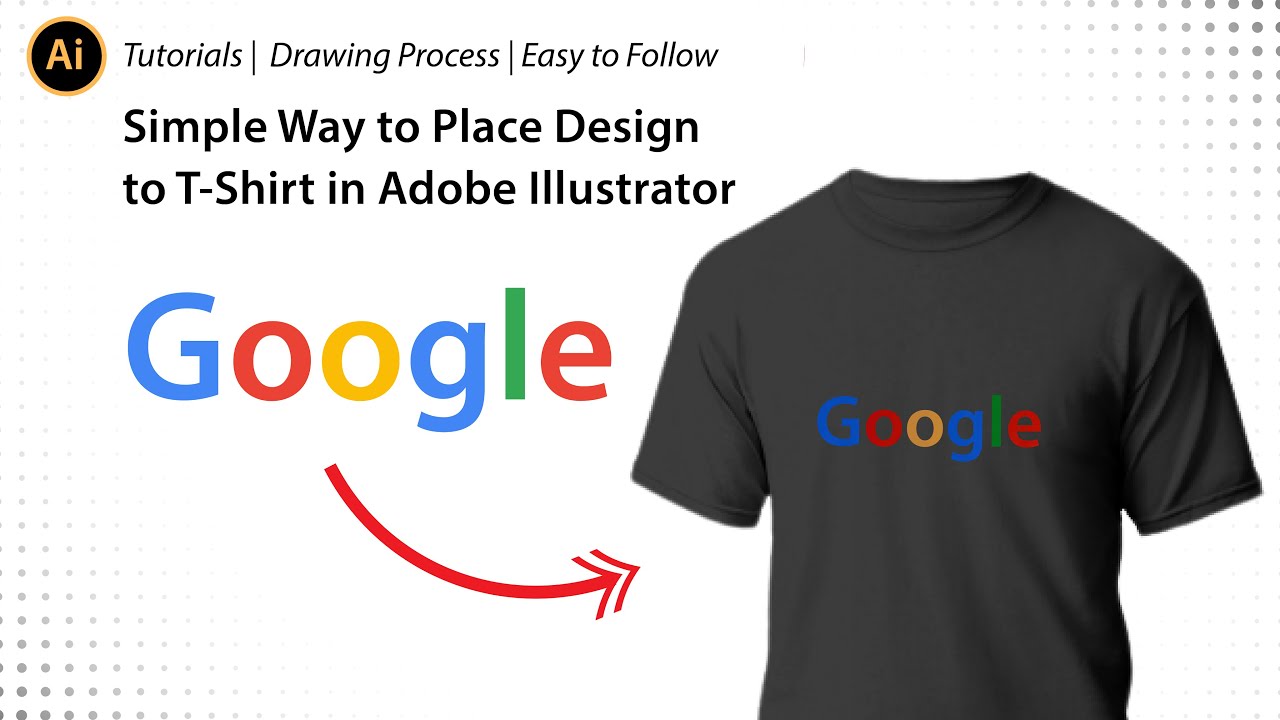 a simple way to Place design on a t-shirt in Adobe Illustrator