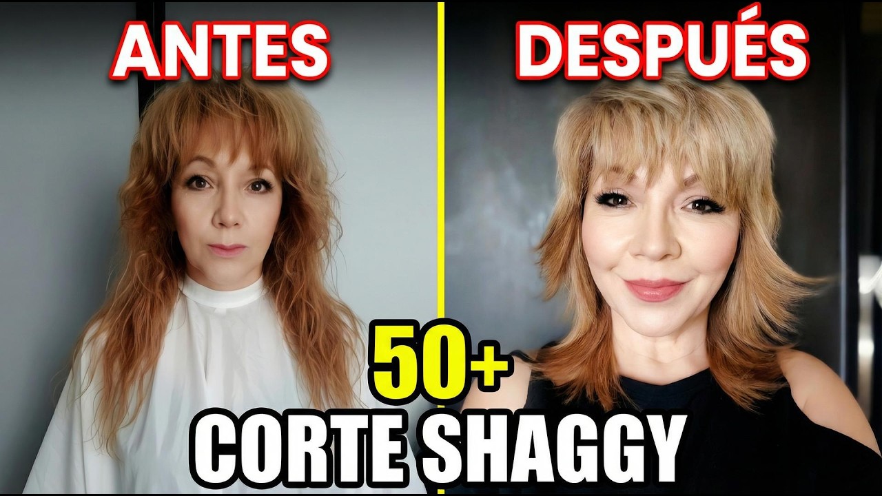 Transformación Corte Shaggy 50+ ✨ Antes y Después Increíble | Raúl Roa