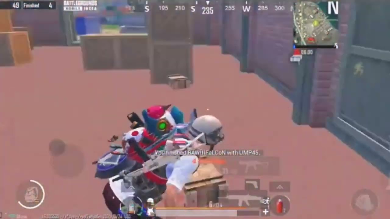 @Akki2opGaming like gameplay 1v4  Realmi6i