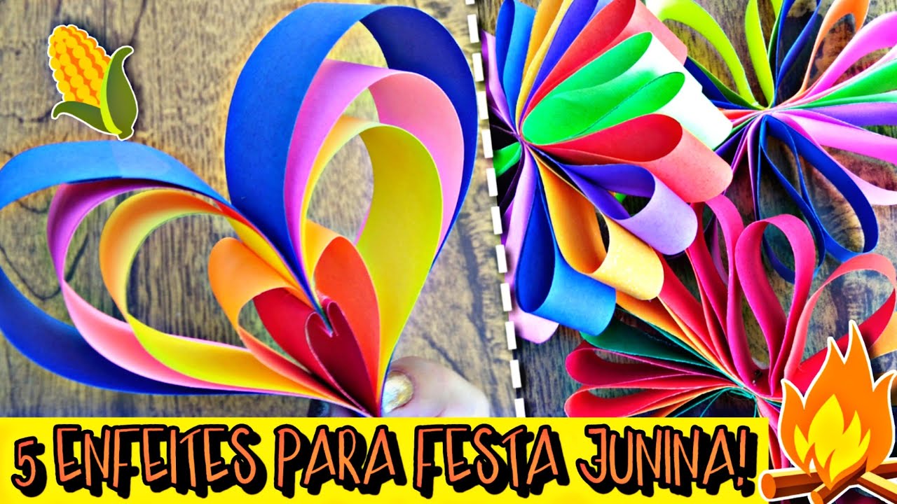 ENFEITES FÁCEIS PARA FESTA JUNINA - COMO FAZER/ FAÇA VOCÊ MESMO!