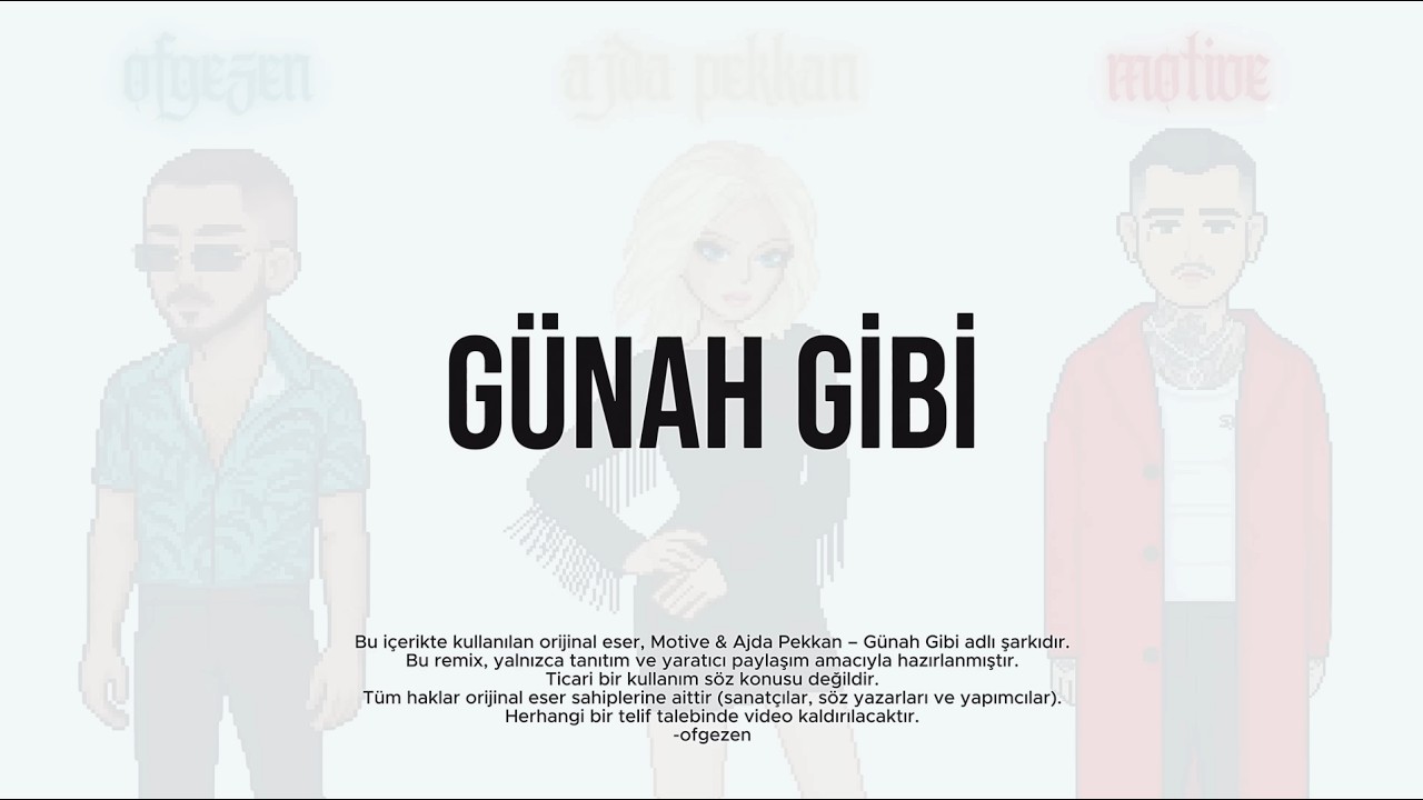 Motive & Ajda Pekkan - Günah Gibi ft. Ofgezen (Unofficial Lyric Video)