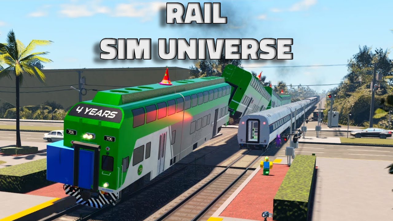 20 minutes of Railcam Madness in Rail Sim Universe - Roblox