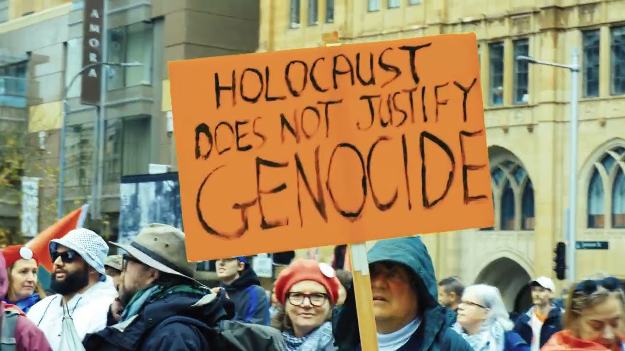 filtresiz avustralya - sydney harbour bridge protestosu - march for humanity #freepalestine