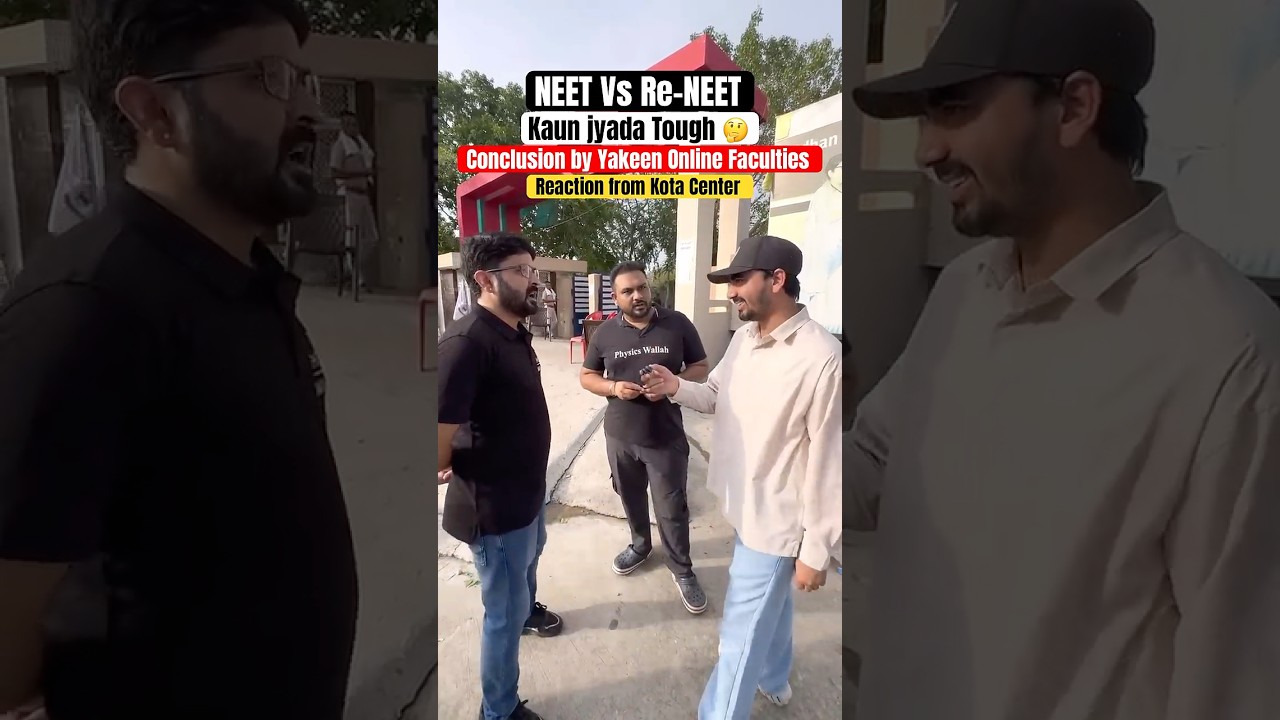 NEET Vs Re-NEET 2026 | Kaun Jyada Tough🤔| Conclusion by Yakeen Online Faculties in Kota | #neet2026