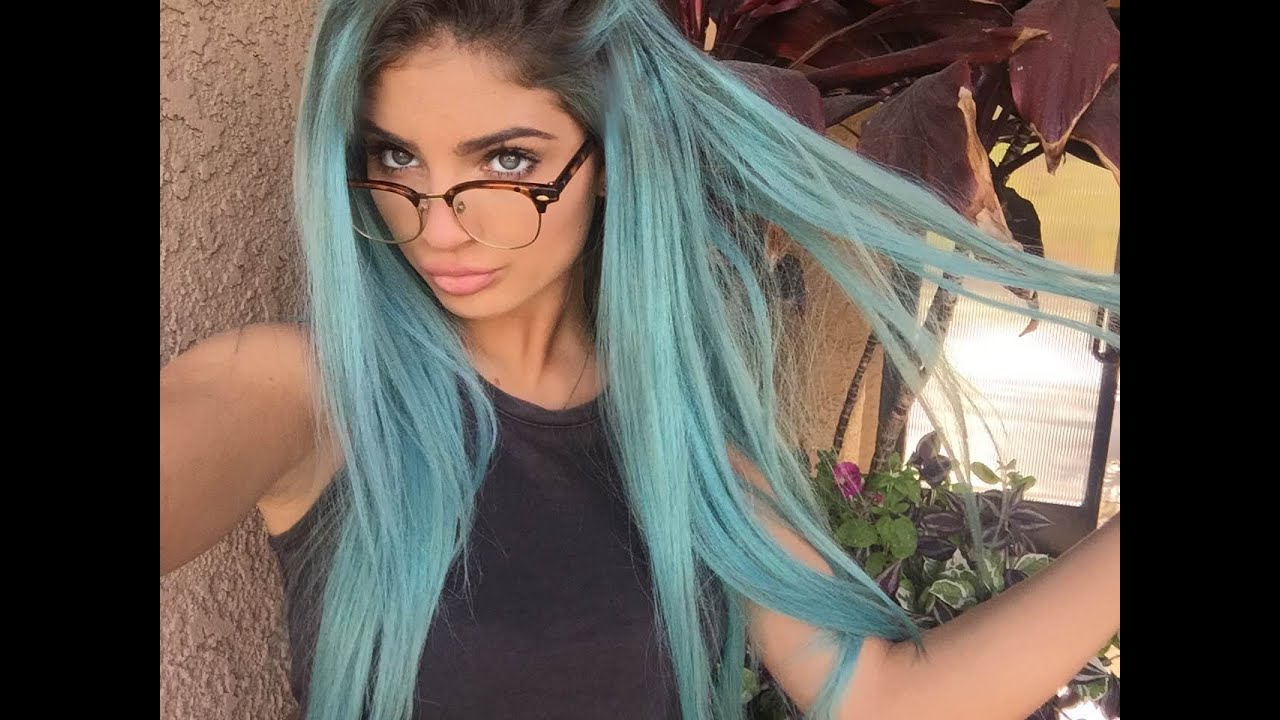 HOW TO DYE YOUR HAIR BLUE ♡