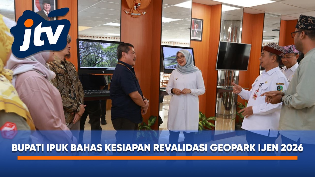 BIDIK GREEN CARD UNESCO GLOBAL GEOPARK, BUPATI IPUK BAHAS KESIAPAN REVALIDASI GEOPARK IJEN