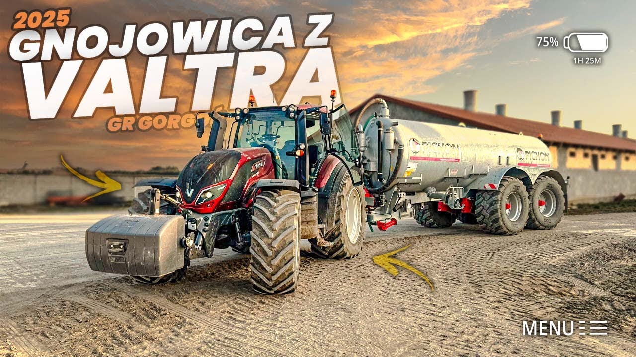 Oporowe Rozlewanie Gnojowicy 2025 ☆ Gr Gorgoń ☆Zachód Słońca ☆  Valtra & Pichon ☆ AGRO WIKS