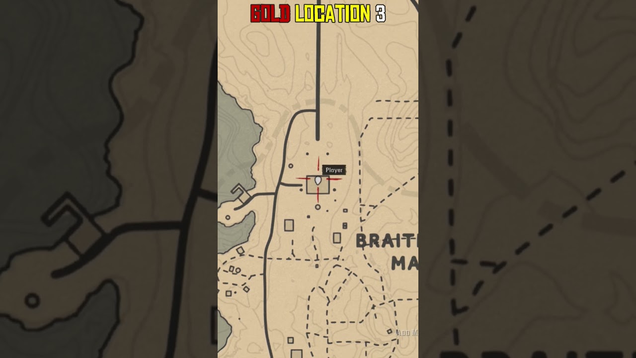 Easy 10 Gold Bar Locations in 1 Minute - RDR2 #rdr2 #reddeaddredemption