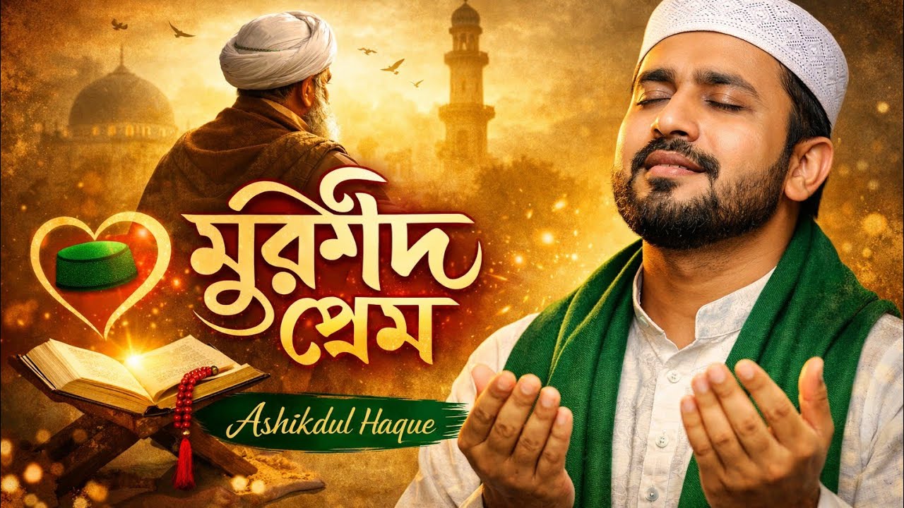 মুর্শিদের প্রেমে দিওয়ানা মন 🌙।মুর্শিদ প্রেম ❤️ | হৃদয়ের নূর জাগানো মুর্শিদী গজল | Ashikdul Haque
