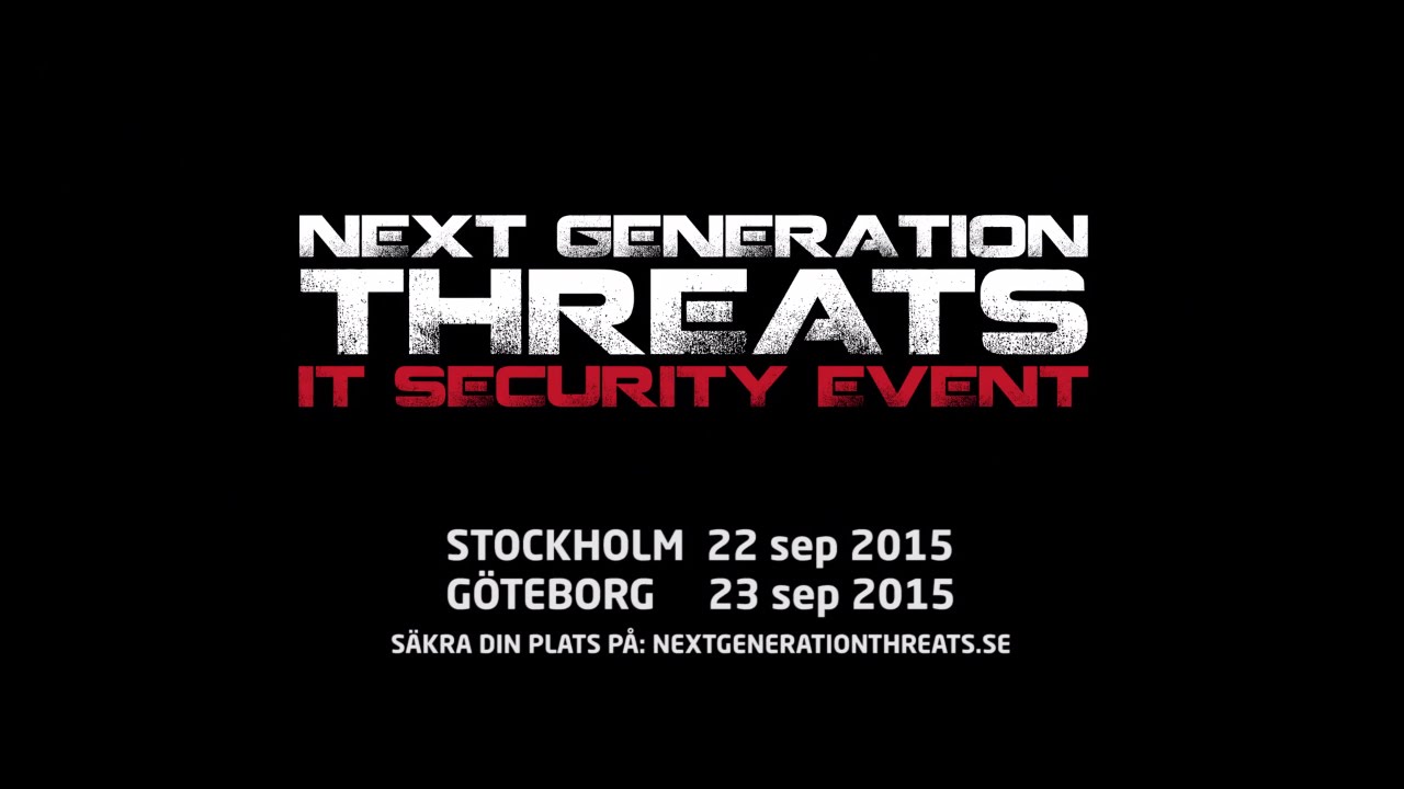 Next Generation Threats 2015 - Tema: Identitet