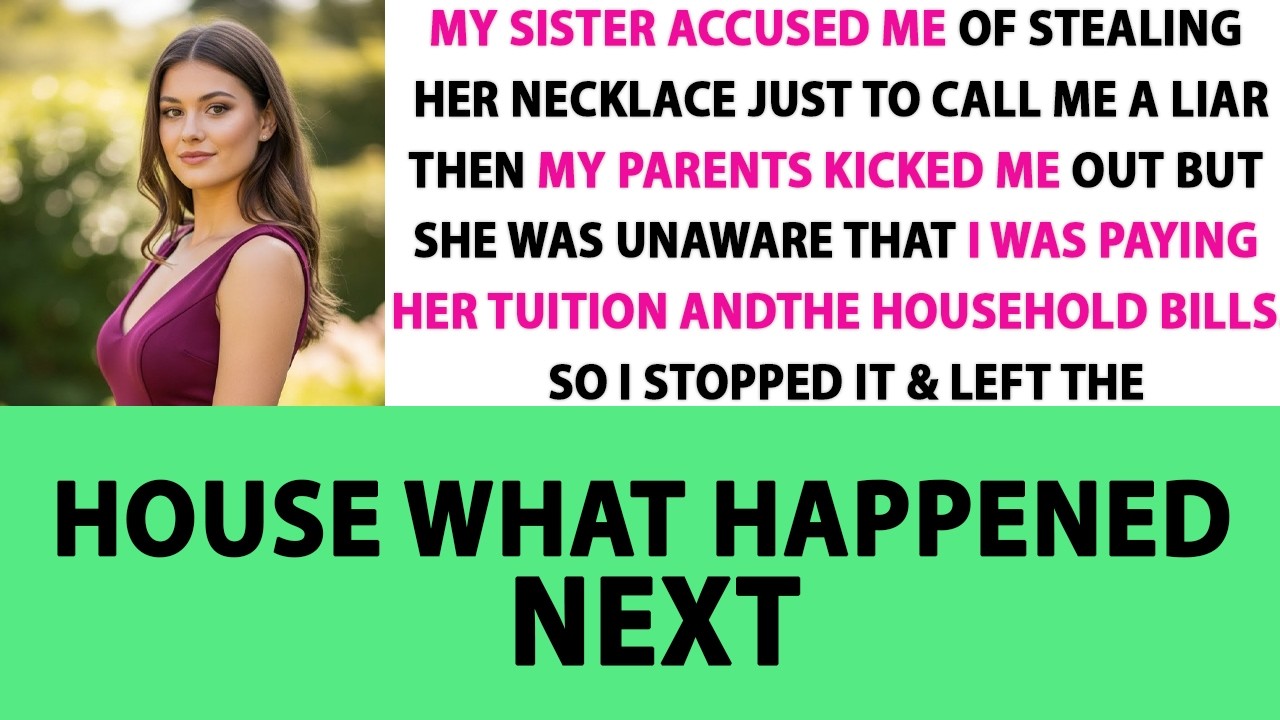 My Sister Accused Me Of Stealing Her Necklace Just To Call Me A Liar Then My Parents Kicked Me Out.
