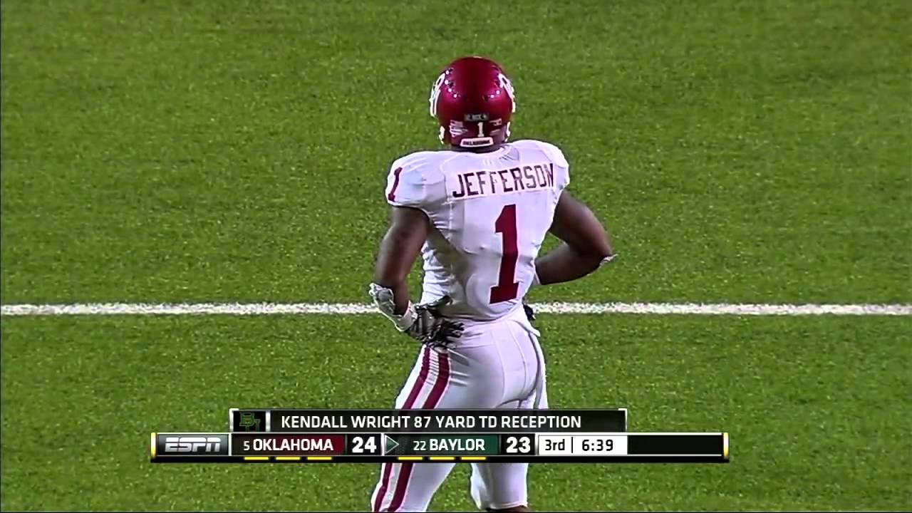 Baylor Deflected Tipped TD Pass vs Oklahoma