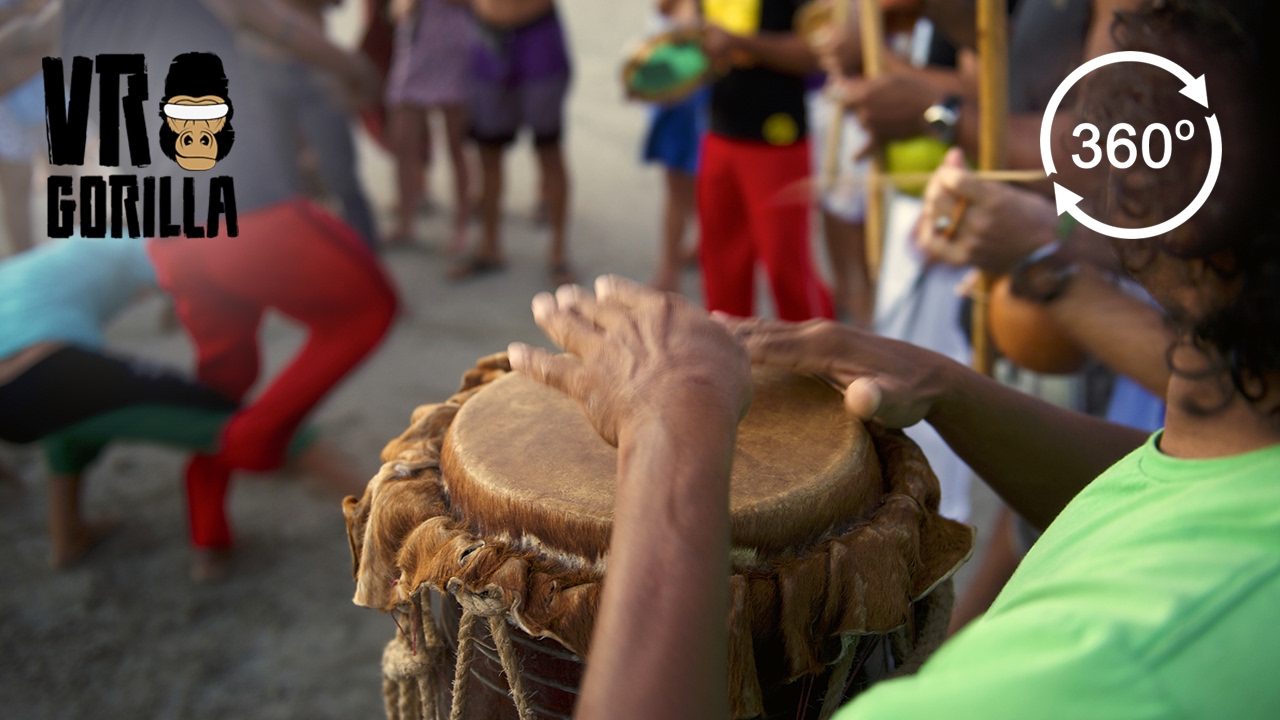 Drum Circle in Salvador, Brazil - 360 VR Video