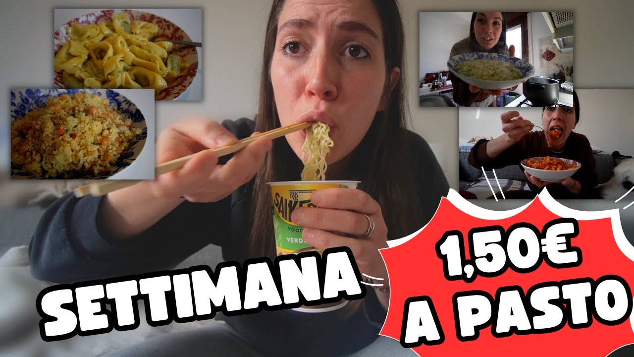 MANGIO CON 1,50&euro; A PASTO PER UNA SETTIMANA!