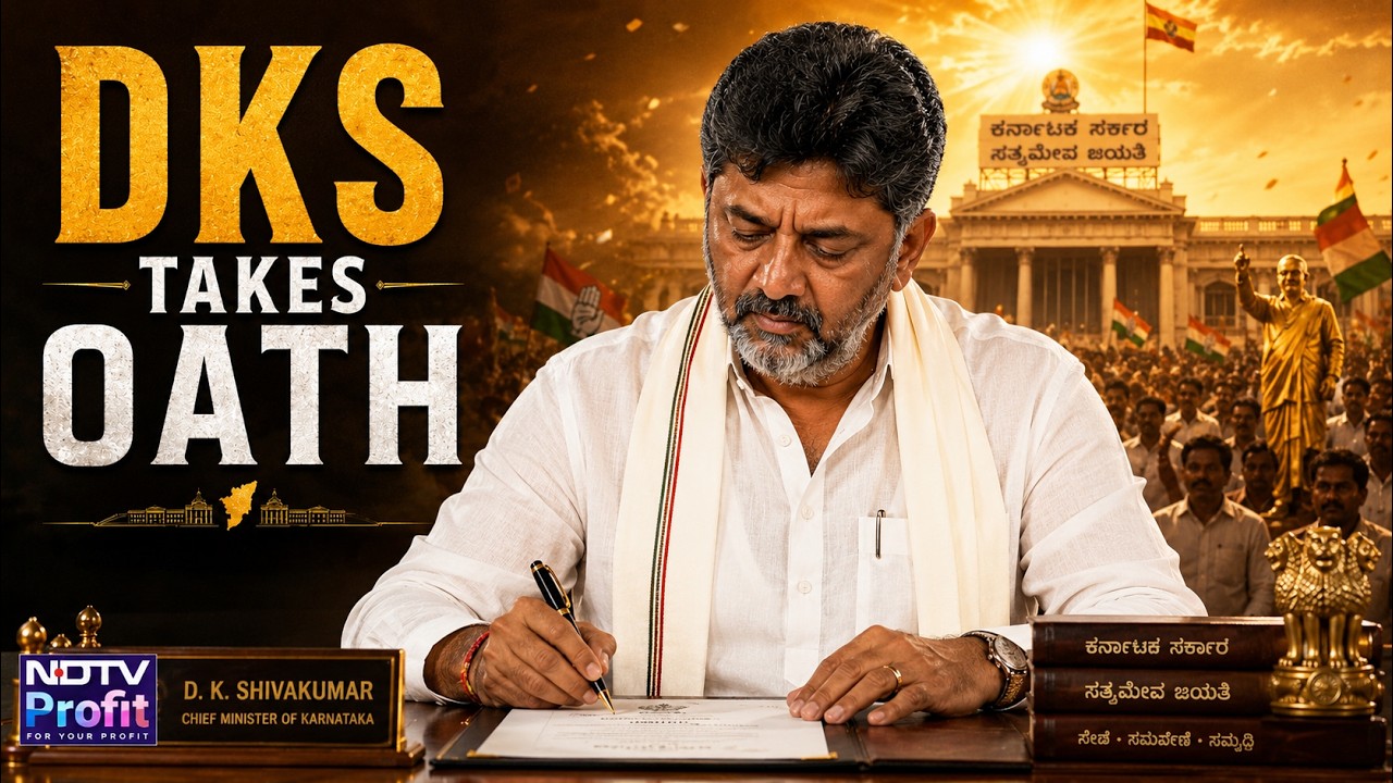 WATCH LIVE: DK Shivakumar Takes Oath As Karnataka CM LIVE | Full Swearing-In Ceremony