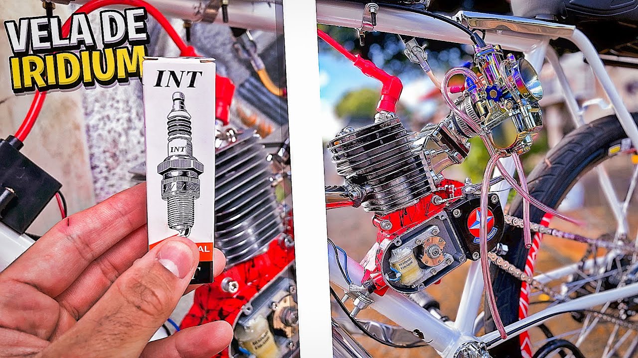 COLOQUEI VELA DE IRIDIUM NA MINHA BIKE MOTORIZADA! - ESKABIM RACING